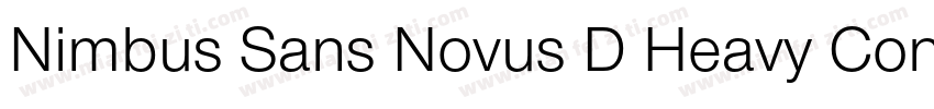 Nimbus Sans Novus D Heavy Conde Reg字体转换